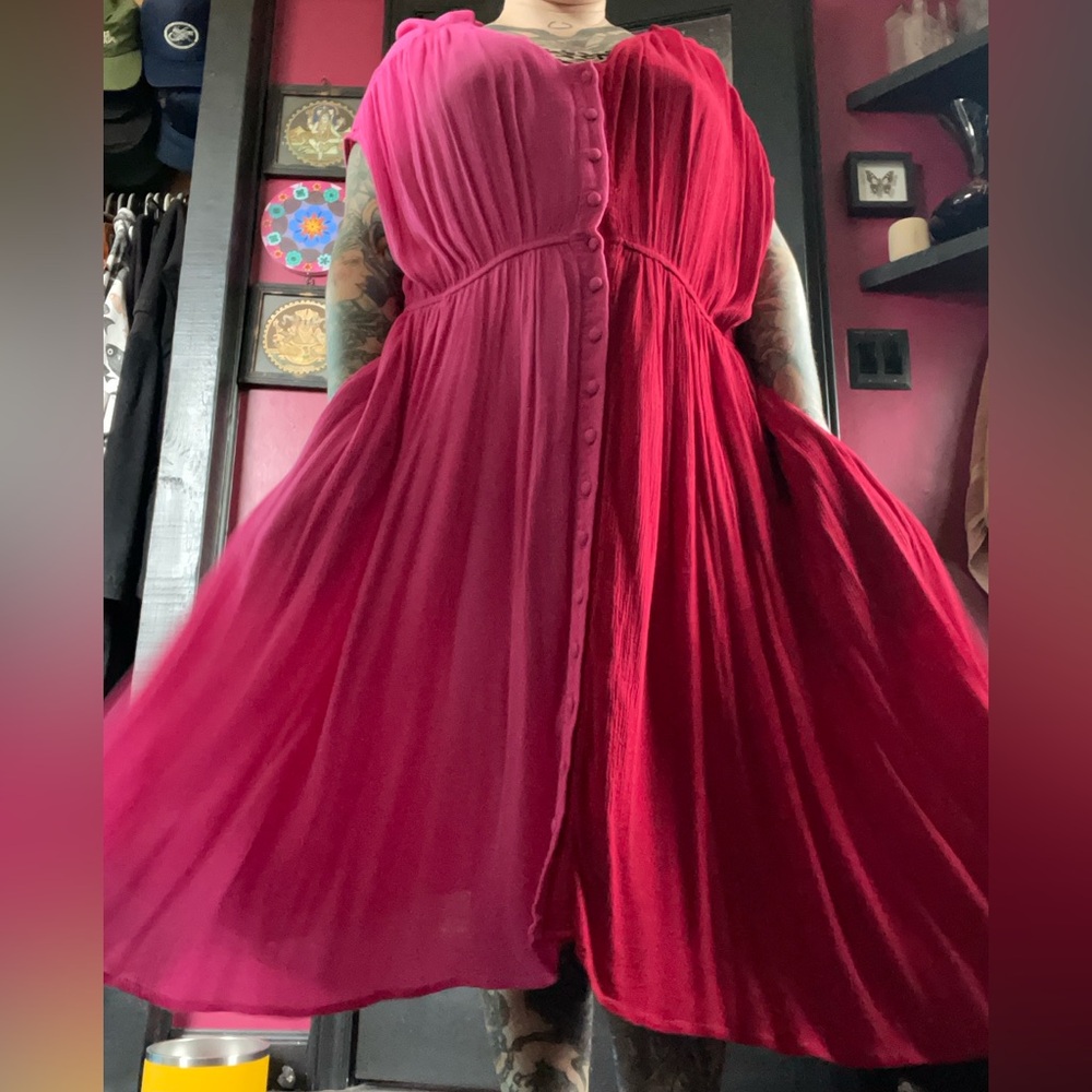 Tamara Malas Penelope Dress Hot Pink/Cherry 6/8 M/L Like New
